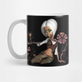 Cute fairy with fantasy bird Mug